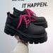 ShoeVault Thick-Soled Height-Increasing Derby For Men, New Matte Finish, Casual Black British Style Leather Shoes_vogvips.com