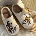 New Thickened For Women Winter Indoor Home Cute Spring Puppy Warm Non-Slip Cotton Slippers_vogvips.com