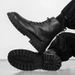European Warm Series Men's Shoes Four Seasons Fashion Trend Side Zipper Motorcycle High-top Ankle British Style Versatile Wear-resistant_vogvips.com