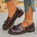 New Platform Small Leather Shoes A Slip-on Fringe Loafers Single Shoes_vogvips.com