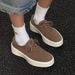 ShoeVault Britih Style Round Toe Derby Men' Sneaker High Street Trend Commuting Height Increaing Simple Thick Sole Caual_vogvips.com