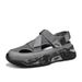 Men S Summer Thick Soled Sandals Non Slip Lightweight Youth Perforated Comfortable To Wear_vogvips.com