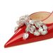 638-AH19 Light Luxury Banquet Women's High Thin Heels, Shallow Mouth, Sharp Point Side Hollow Water Diamond Bow Tie_vogvips.com