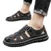 Cross-border Plus-size Beach Sandals, Retro Summer Hollow-out Clogs, Live-stream Casual Men's Slip-on Sandals_vogvips.com