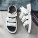 Cross-Border Summer New Mesh One-Strap Casual Sandals Men's Trendy Fashion Outdoor Sports Beach Shoes_vogvips.com