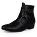Men's High-Top Chelsea Boots - Stylish PU Leather Ankle Boots With Side Zipper, Slip-Resistant Rubber Sole, Comfortable & Fashionable For Casual_vogvips.com