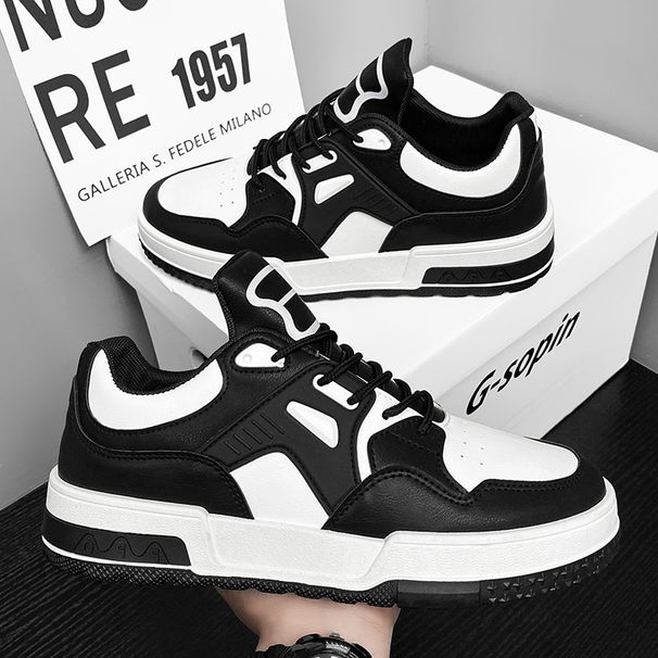 Men's Shoes Breathable Little White Shoes Men's Thick-soled Low-top Sports Shoes Casual Board Shoes_vogvips.com