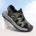 Plus-Size Men's Sandals 2026 Comfortable Lightweight Beach Shoes For Men Soft Sole Hollow Breathable Summer Shoes_vogvips.com