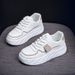 Summer Women's New Breathable White For Female Students Korean Version Trendy Versatile Thick Soled Sports And Leisure_vogvips.com