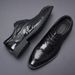 Men's leather shoes Business dress top layer sheepskin men's shoes_vogvips.com