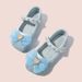 Elsa Crystal Princess Spring Autumn Summer Bowknot Fashion Little Girls' Soft Sole Leather Single Shoes_vogvips.com