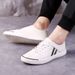 Casual Single Shoes Men's Board Shoes Men's Shoes Breathable White Leather Shoes_vogvips.com