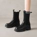 Thi Bot Boots Women's Winter Warm Fce Lined Slimming Ort Boots Faionable High Heels Briti Sle_vogvips.com