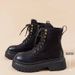 Women's 2025 New Vintage Rubbed Color Autumn Sweet And Cool Martin Boots Thick Bottom Motorcycle Short Boots In Big Yellow Boots_vogvips.com