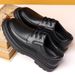 New Men's Formal Casual Breathable Korean Style Groom Wedding Comfortable Low-top Business Leather Shoes_vogvips.com