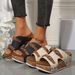 European And American Cross Border Direct Supply Foreign Trade Large Size 43wish Wedge Heel Women's Fish Mouth Thick Bottom Rivet Sandals Women_vogvips.com