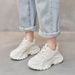 New Spring And Autumn Breathable Height-Increasing Black Dad Shoes Women, Versatile Platform Sneakers For Petite Feet_vogvips.com