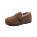 Cow Suede Full-Coverage Shoes For Women, Fleece-Lined Warm Cotton Shoes, Snow Boots, Winter New Slip-On_vogvips.com