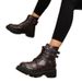 Plus-size Retro Martin Boots For Women, 2025 New Autumn/winter Style, European/American Fashion, Motorcycle Boots, Snow Boots_vogvips.com