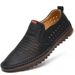Hollow Summer Men's Hollow Soft Leather Sandals Breathable Hole Dad Shoes_vogvips.com