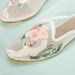 Women’s Shoes Summer New Embroidered Mesh Flat Slippers For Home Soft Pointed Breathable And Comfortable Ethnic Style Slippers For Women_vogvips.com
