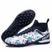 Soccer Shoes New high-top football shoes men's flying woven breathable socks professional training shoes_vogvips.com