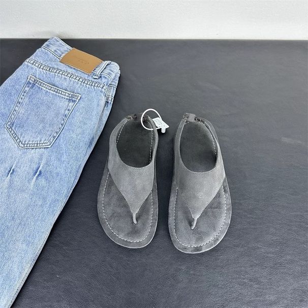 Women's Korean Style Summer Flip Flops Open Toe Sandals Retro Casual Versatile Flip Flops For Spring Autumn_vogvips.com
