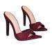 European And American Minimalist Hollow Suede Pointed-toe Stiletto Mules, Solid Color High-heeled Women's Shoes For Hot_vogvips.com