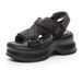 Platform Sandals Heightened Breathable Mesh Rhinestone Casual Versatile Small Women's Sandals_vogvips.com