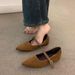 New Arrival: Women's Height-Increasing Pointed-Toe Leopard Print Shoes, Spring/Autumn 2026, Wedge Heel, Suitable For_vogvips.com
