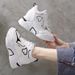 Women's Shoes Invisible Height Enhancing Dad Shoes All Match Platform Thick Soled Student Leisure Sports Smart Single Shoes_vogvips.com
