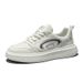 Men's White Sneakers Casual Sports 2024 Summer New Ultra-light Genuine Leather Thick-soled Height-increasing Shoes_vogvips.com