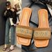 Ethnic Style Fisherman Sandals For Women To Wear In Summer, Size 41-43 Large Grass Woven Sweat Absorbing Flat Bottomed_vogvips.com