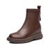 Inner Height Increasing Martin Women, Spring And Autumn 2024 New Style, Popular Short Boots, Super Hot Thick-Soled Slim_vogvips.com