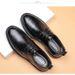Breathable Business Casual Leather Shoes - Soft Sole Round Toe Oxfords For Office & Daily Wear - Lightweight & Durable PU Upper With Rubber Outsole_vogvips.com
