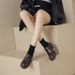 JK Academy Platform Loafers Thick Heel Single Shoes Small Leather Shoes_vogvips.com