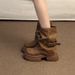 Melard Thick-Soled Martin For Women 2025 New Autumn British Style Height-Increasing Stacked Fashionable Cuff Boots_vogvips.com