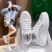 Little White For Women New Summer Vibe Style Thick Soled Women's Versatile Trendy Breathable Cool Mesh Panel Shoes_vogvips.com