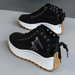 Designer High Top Denim Female Girls Students Canvas Shoes For Women Lace Up Platform Sneakers_vogvips.com