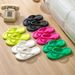 Soft Sole EVA Women's Flip Flops 2024 Summer Beach Non-slip Cloud Slippers Women Thick Platform Clip Toe Bathroom Slides_vogvips.com