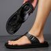 Men's Flip Flops For Summer Wear, Soft Soled Sandals With Clip On Feet, Non Slip Men's Wear-resistant Beach Sandals,_vogvips.com
