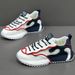 Men's Breathable Mesh Sneakers - Lightweight Soft Sole Dad Shoes For Walking & Daily Wear (Black/White/Blue-White)_vogvips.com