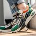 The New Color-blocking Wear-resistant Lace-up Large-sized Running Shoes With A Strong And Thick Soles Are Versatile For Students_vogvips.com