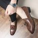 New Fashion Genuine Leather Tassel Business Casual Loafer Shoes For Men Black Business Formal Leather Shoes For Daily Office Casual Men's Shoes For Dr_vogvips.com