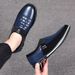 HPIOPL Men's Casual Slip-On Shoes - Breathable Elastic Loafers With Comfortable EVA Insole, Lightweight & Versatile For Spring, Summer & Fall_vogvips.com