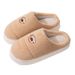 Women's Cotton Autumn Winter Home Use Couple Thick Sole Non-Slip Men's Comfortable Warm Feet Furry Slippers_vogvips.com
