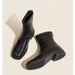 In Stock And Ready To Ship~ British Style Pleated Brown Plush-lined Martin For Women, Early Autumn Short Boots,_vogvips.com