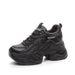 2025 Spring Women's New Style Internal Height Increase Casual Dad White Wedge Platform Thick Sole Mesh Single Shoes With_vogvips.com