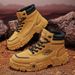 European Warm Series Leather Surface Autumn Winter New Style Yellow High-top Martin Boots Fashion Trend Outdoor Travel Sports Versatile_vogvips.com
