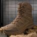 Men's Tactical Boots For Outdoor Hiking & Training - Breathable, Durable, Slip-Resistant Military Boots In Black_vogvips.com